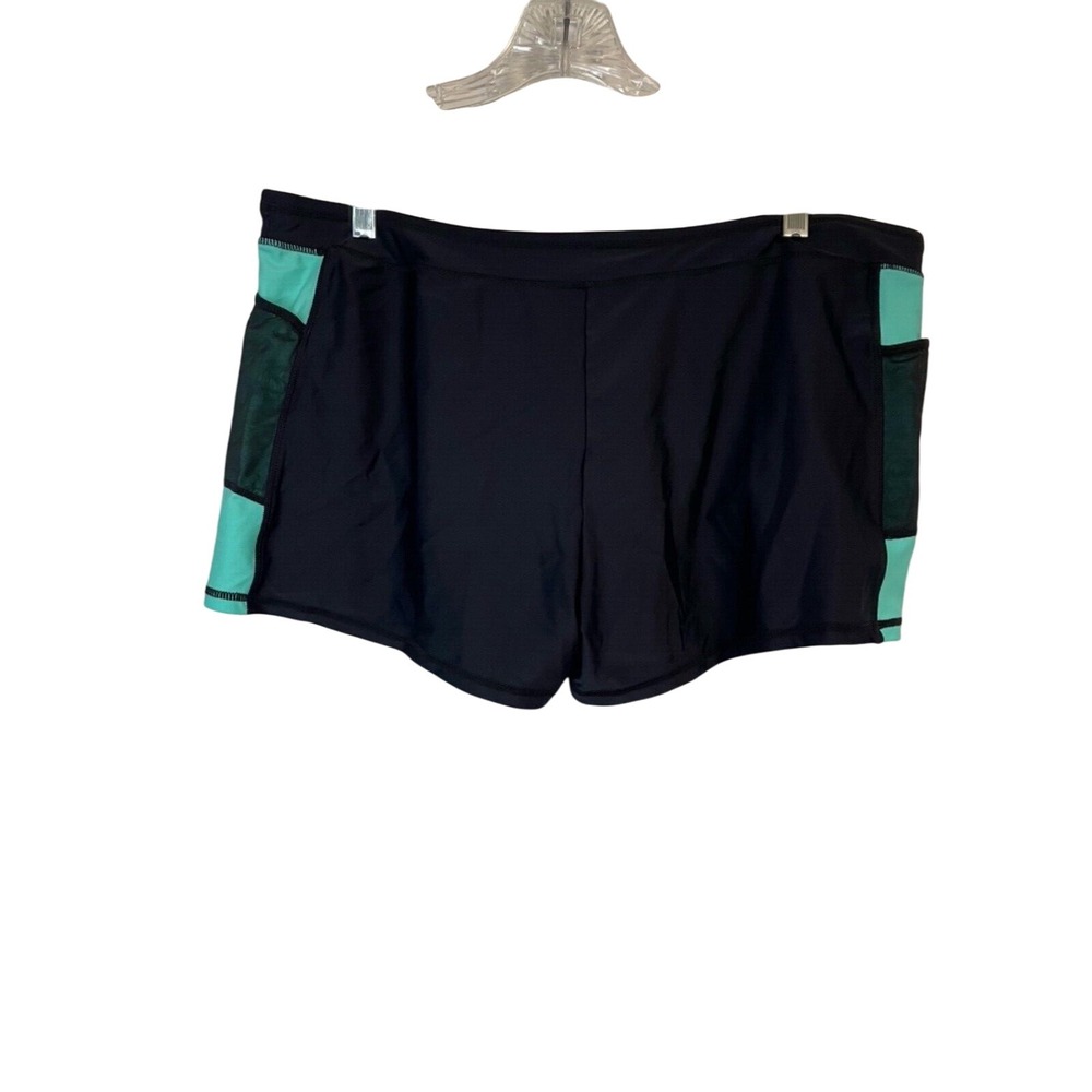 Free Country Womens XXL NWOT Athletic Running Shorts w Briefs mesh leg pocket